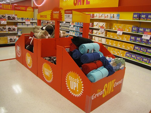 Cardboard Bin Display for Target