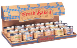 Fresh baked candles convenience store counter display