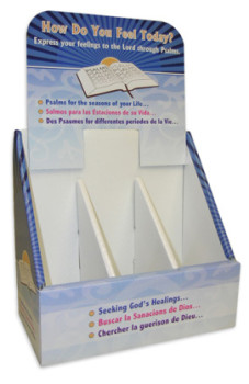Custom counter display with dividers