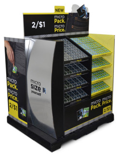 Wrigley corrugated pallet display