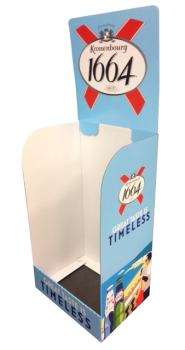 Kronenbourg_Case_Stacker Corrugated Display Manufacturer