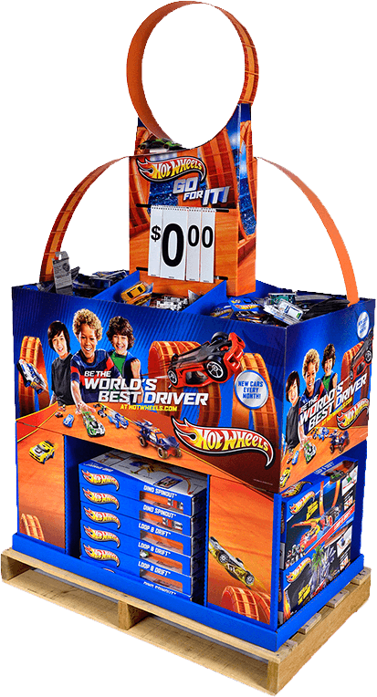 Hot Wheels Dump Bin Display