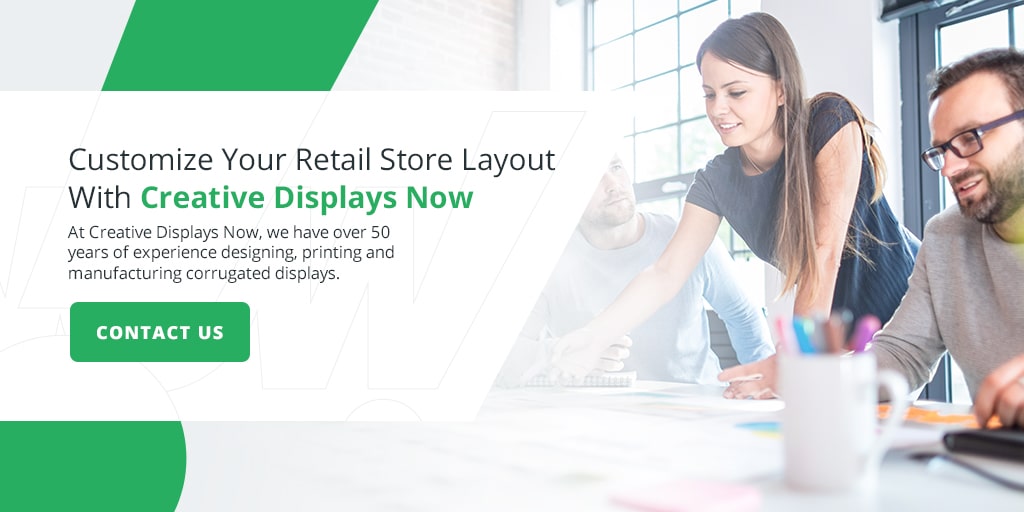 customize your retail store layout with Creative Displays Now