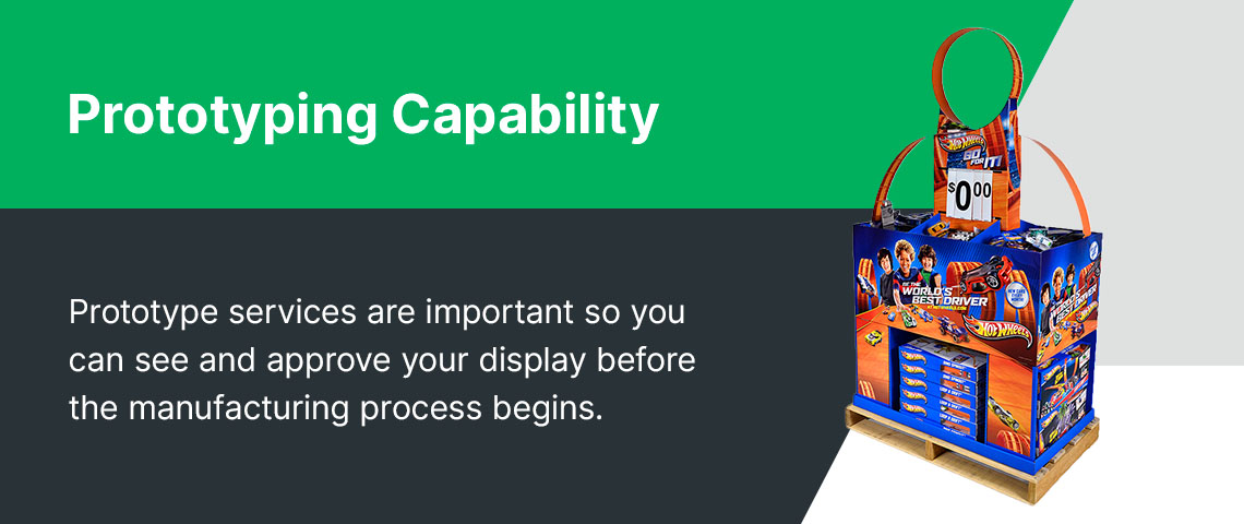 Prototyping capability display manufacturing