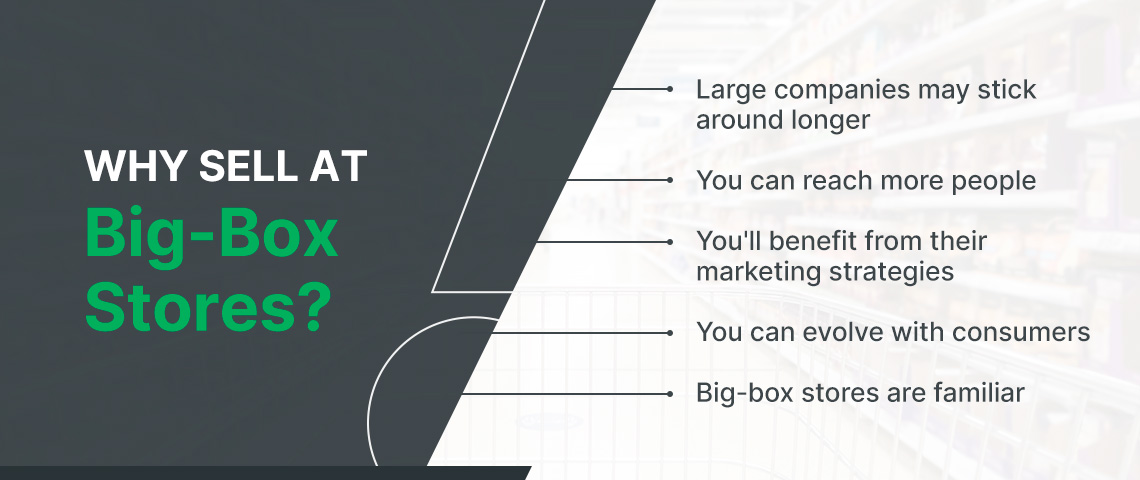 why sell at big box stores