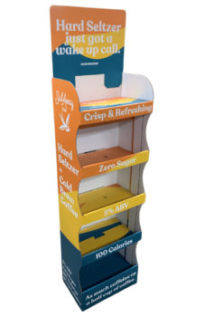 5-shelf beverage case stacker
