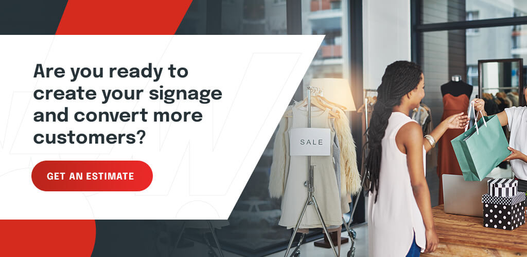 create your signage with Creative Displays Now