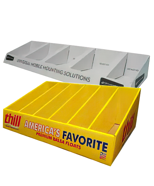 a yellow box that says chill america's favorite premium salsa floats