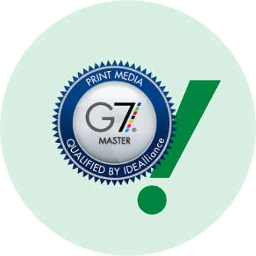 a logo for g7 master qualified by ideal alliance