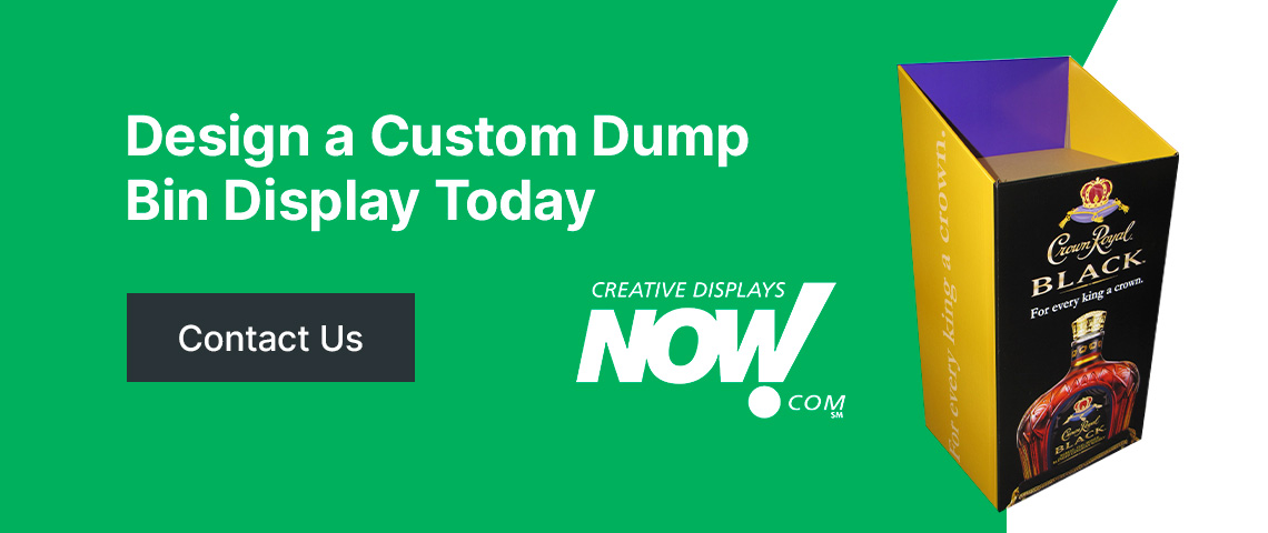 Design a custom dump bin display